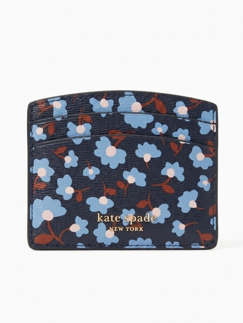 kate spade Navy Floral Card Case Like New